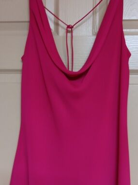 Chic Backless Pink Dress